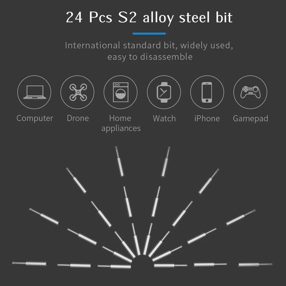 
28 in1 New Product Electric Screwdriver Set , Screwdriver Electric Combination Kit for Computers, Mobile Phones, Cameras 
