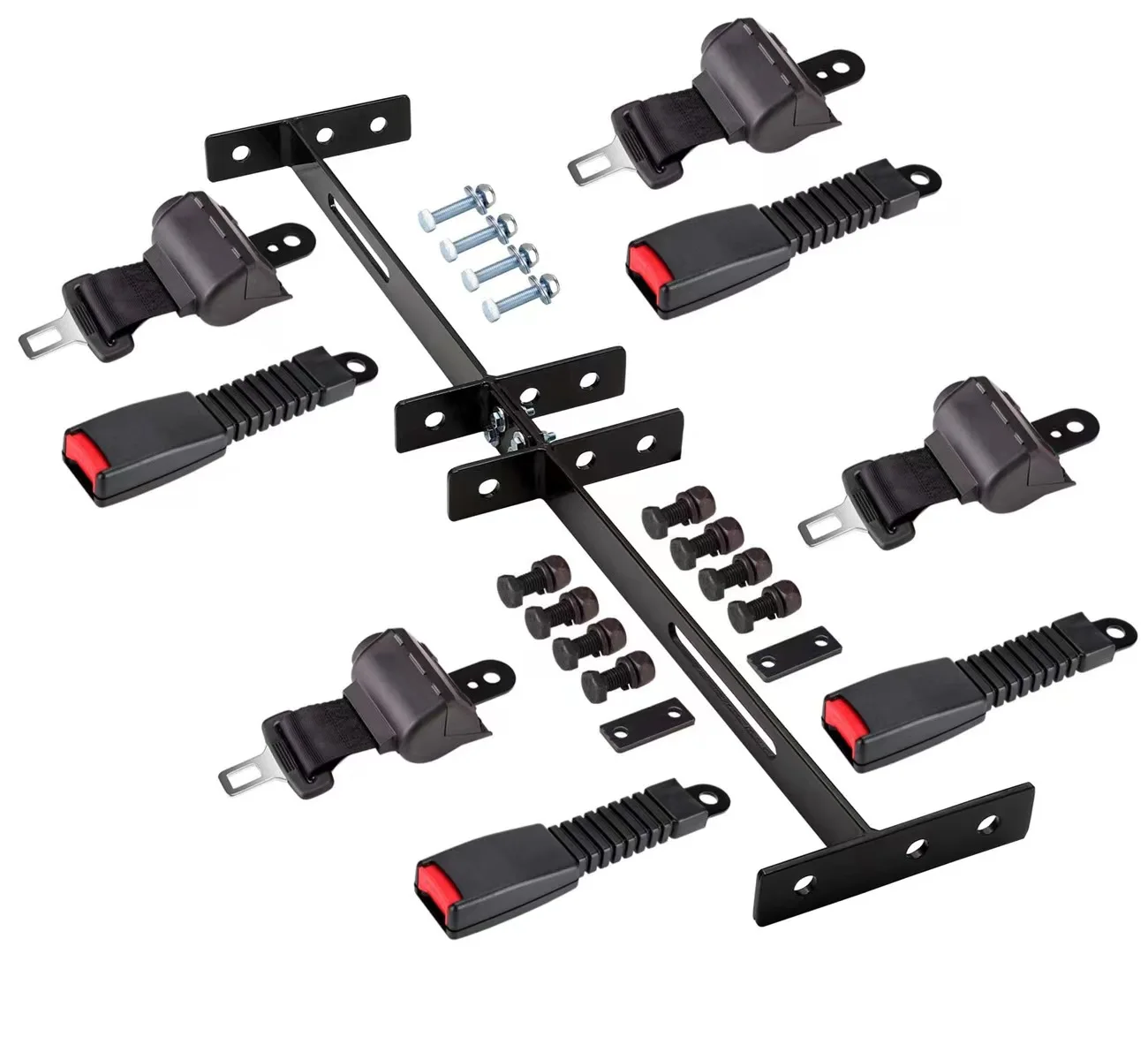 Golf Cart Seat Belt   Two Point Seat Belt   Golf Cart Seat Belt Kit And Bars Combo