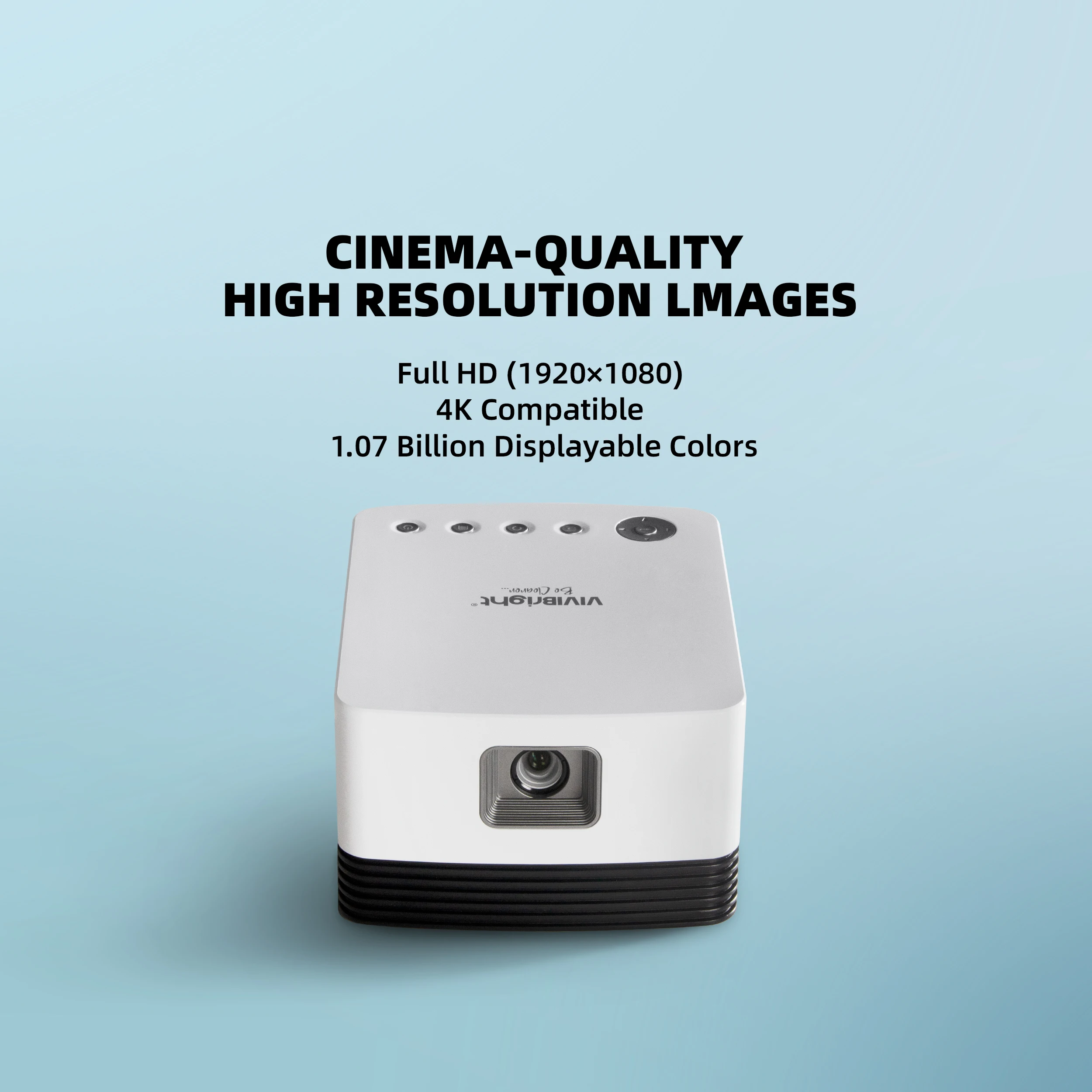 Vivibright J20 dlp 1080p projector with battery 18000mah 1G+8G memory proyector projector 4k android home cinema proyector