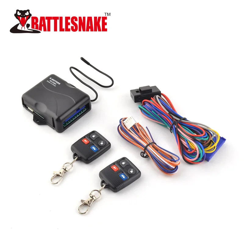 Car alarm door lock keyless entry system power window closer kit with horn connector