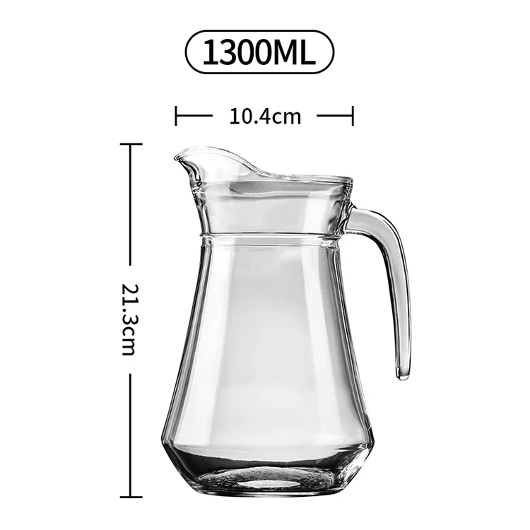 New Glass Tea Pot Large Capacity Heat Resistant Tea Pot Glass Clear Glass Tea Pot And Handle