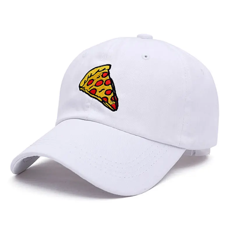new pizza embroidery dad cap Trucker cotton Hat For Women Men Adjustable Size Baseball Cap Outdoor sports sun hat