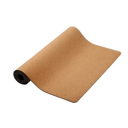 Hot Selling Tpe 100% Polyurethane Yoga Mat Fitness Luxury Cork Yoga Mat Thick in Natural Cork 5mm