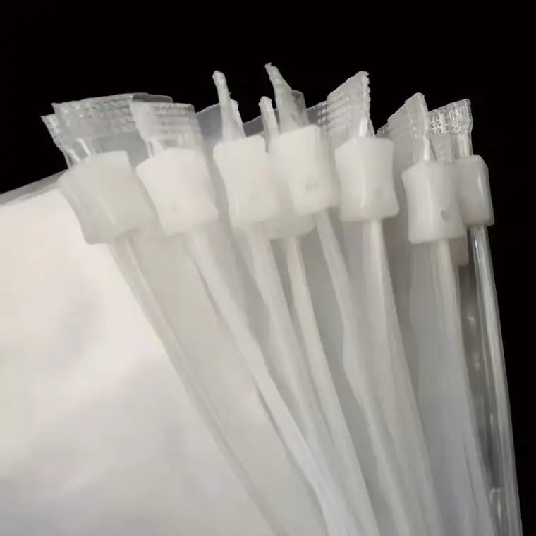 Custom high quality PVC clothing bags  Zipper bags with logo for clothing