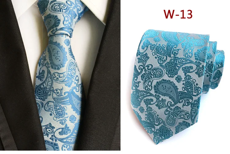 manufacturers supply hot style polyester paisley  flower jacquard fabric men neck Tie