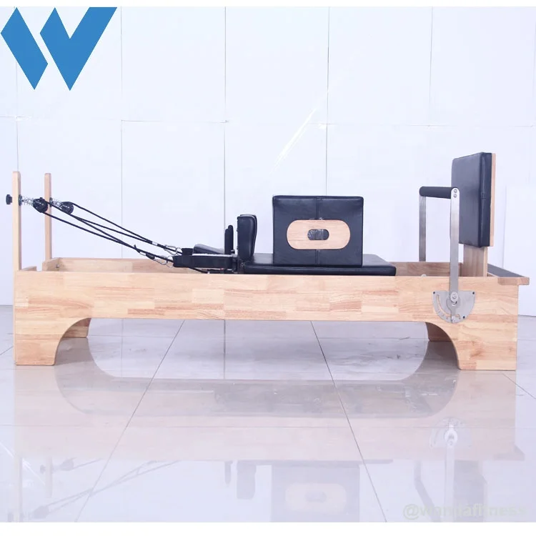 Gym Fitness Studio Equipment Body Building Yoga Exercise 5 Sets Wooden Pilates Reformer For Sale