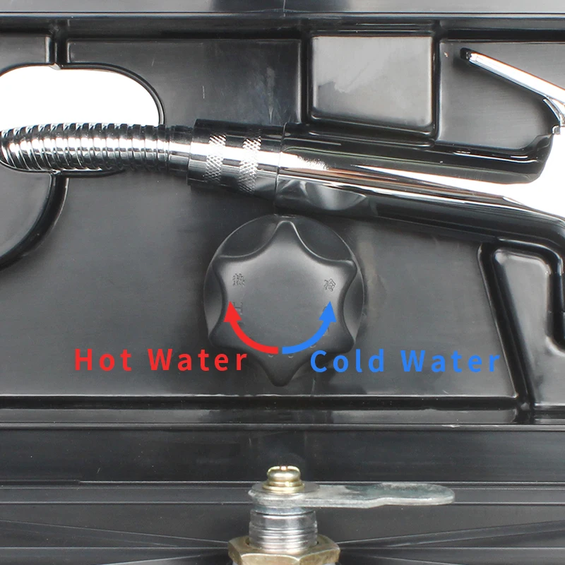 TYTXRV RV Motorhome Accessories Black RV Exterior Shower Box Outdoor Exterior Adjustable Hot And Cold Water Shower Set