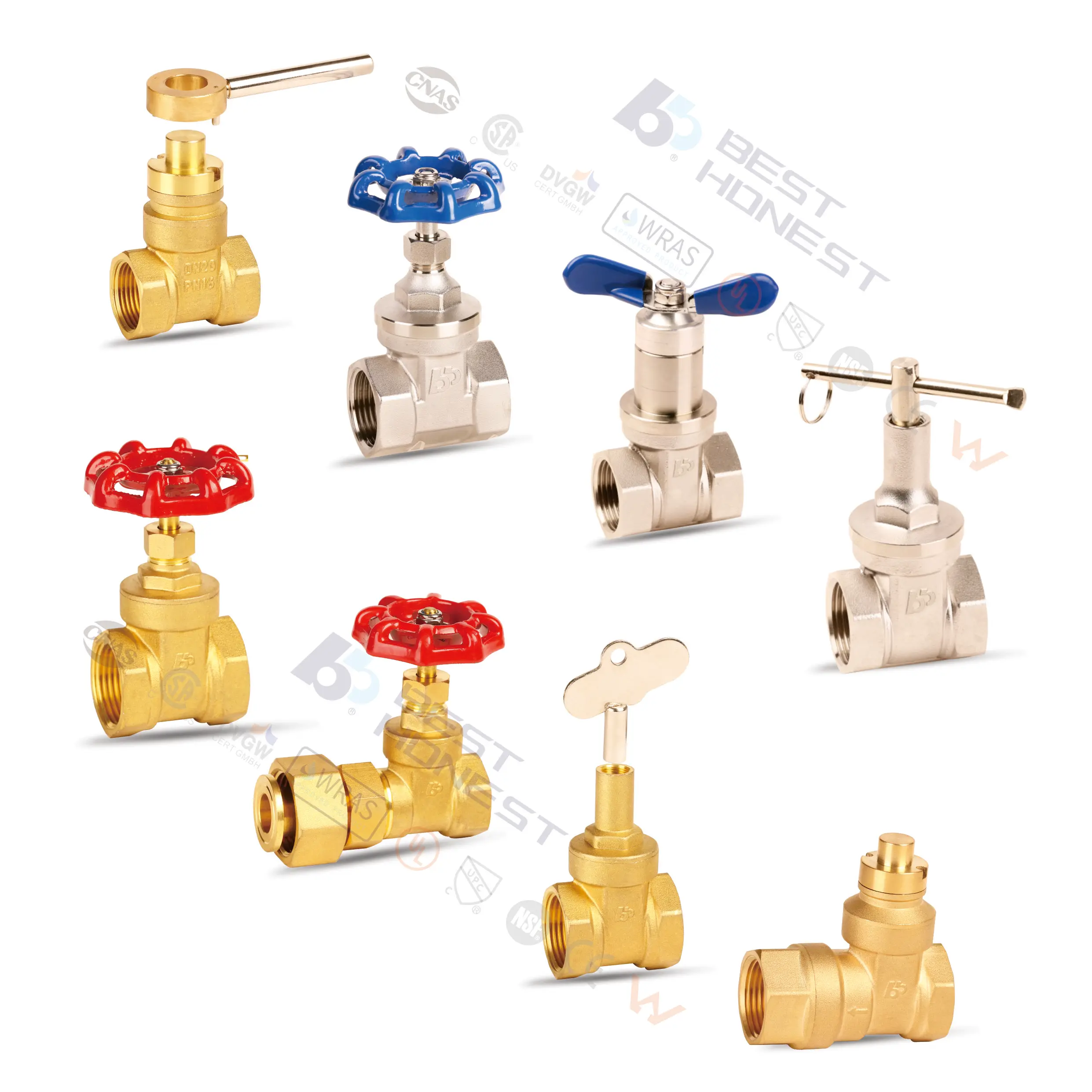 BH HPB59-1 Gate Valves F/F Brass gate valves for Oil Water and General Application