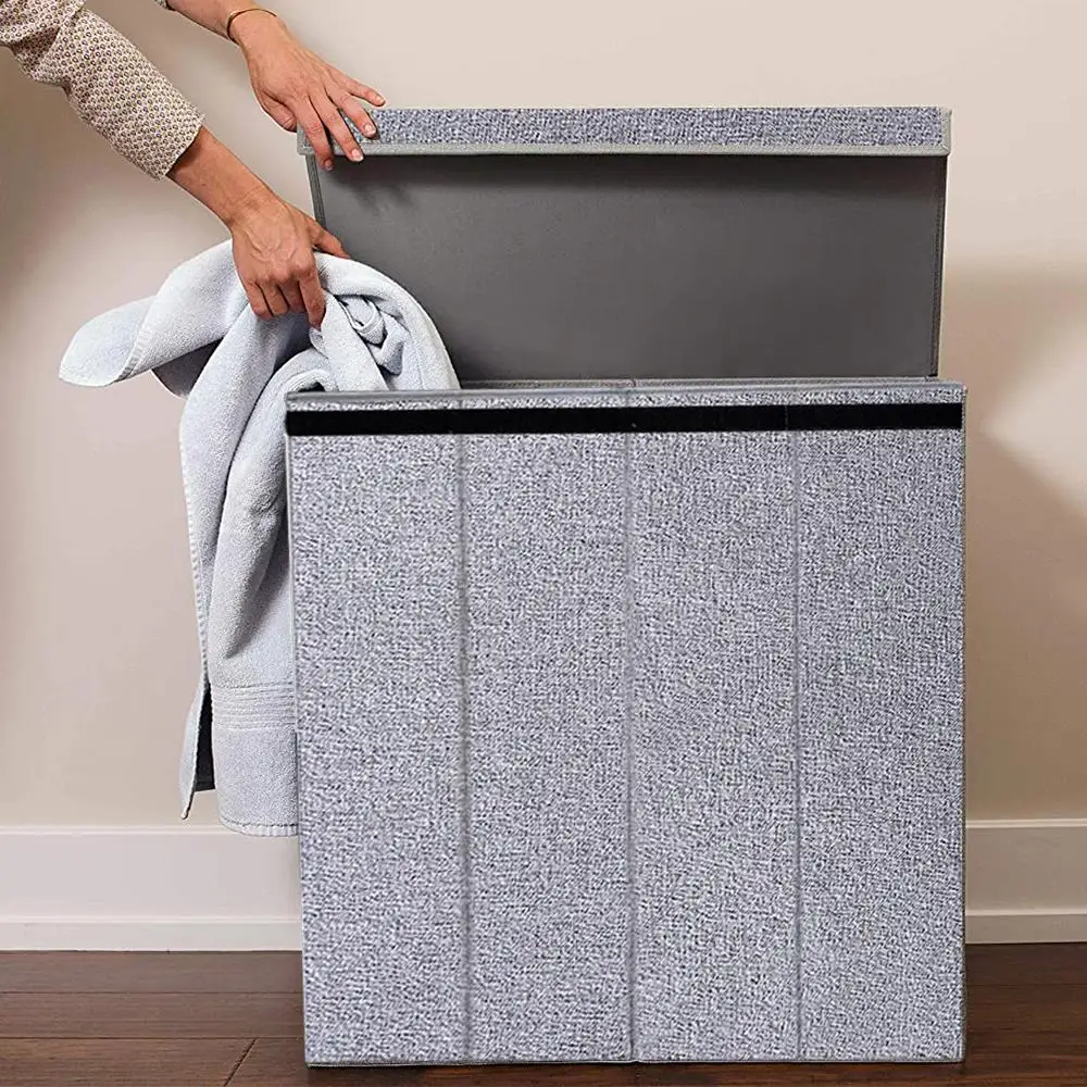 2022 big custom folding storage box portable mesh top-selling large capacity foldable laundry hamper