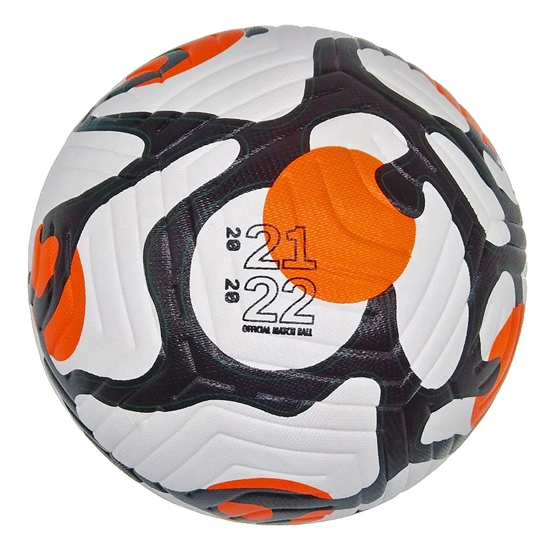 PU Seamless High Quality 21-22 New Soccer Ball No LOGO Blank Custom Ball Size 5 Football Print Team Name Pattern