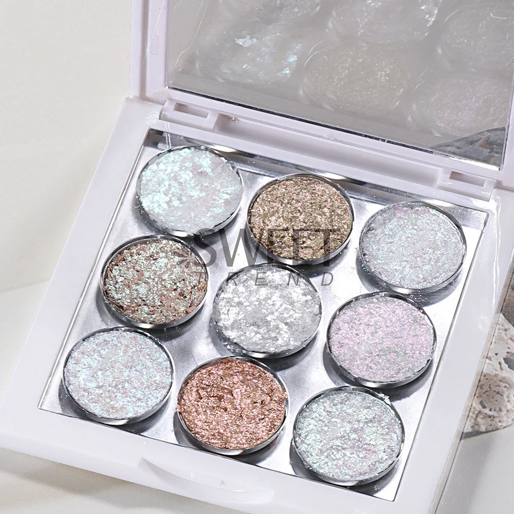New solid magic mirror powder for nails art decoration nail chrome powder manicure clay glittering pigment palette