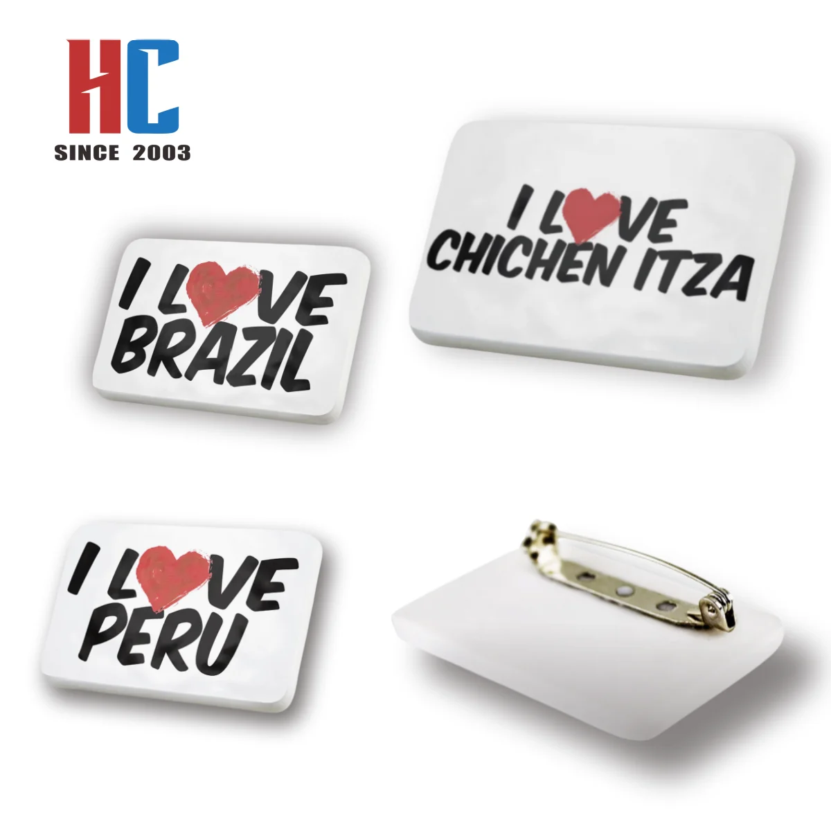 20 Years  Factory Custom Hard Enamel Beatiful  Mexico Culiacan Sinaloa Metal License Plate Lapel Pin