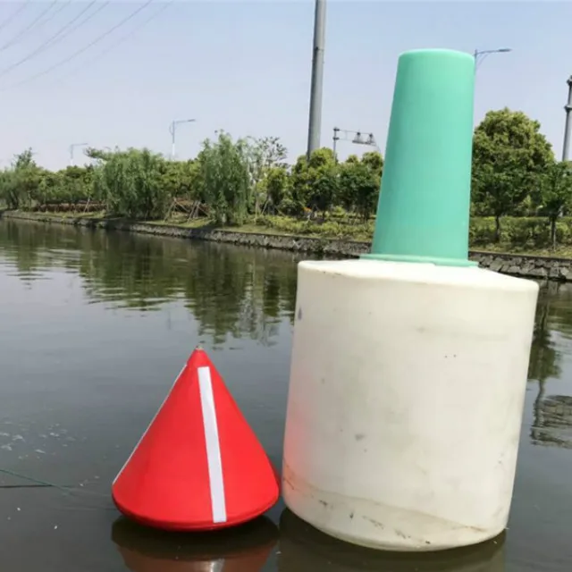 solaer bouye navigation marine smoke and light signal bouy marker buoy with Led lantern