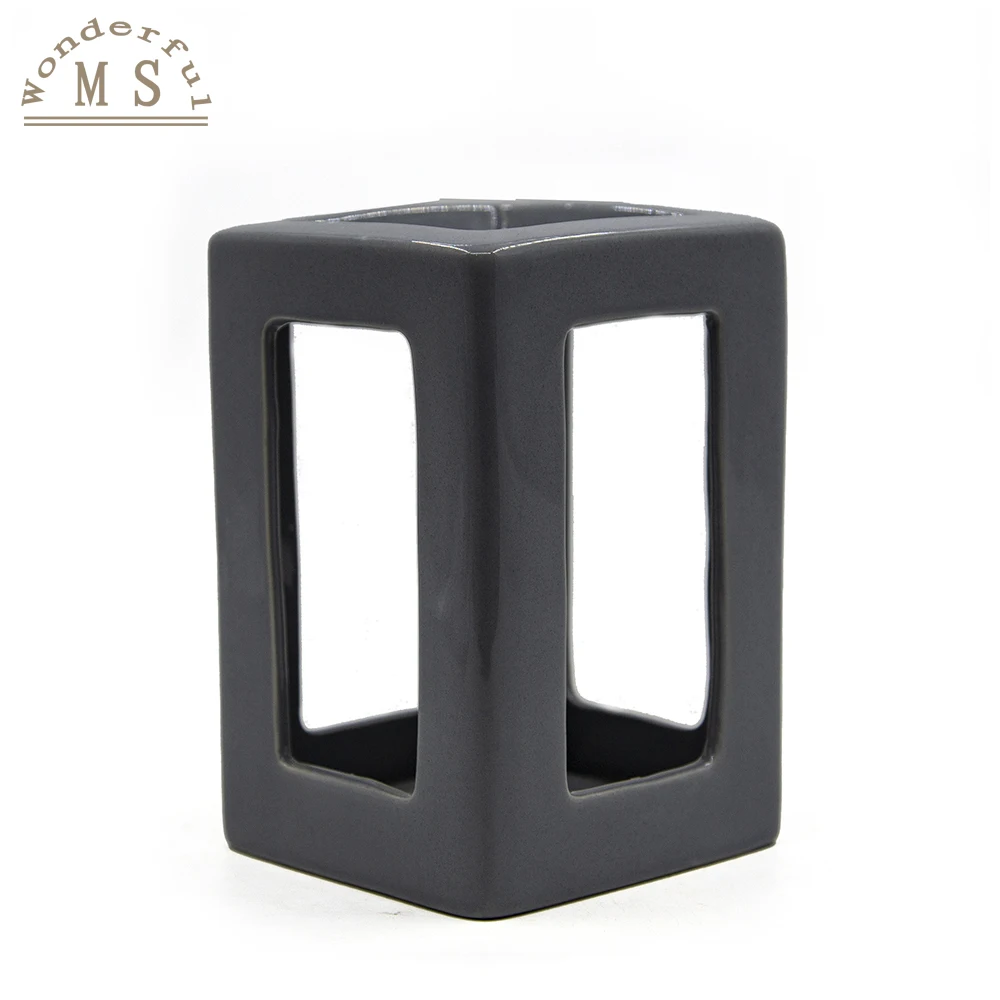 Custom Luxury Tealight Candle Holder Oil Ceramic Warmer Incense Aroma Wax Melts Burner