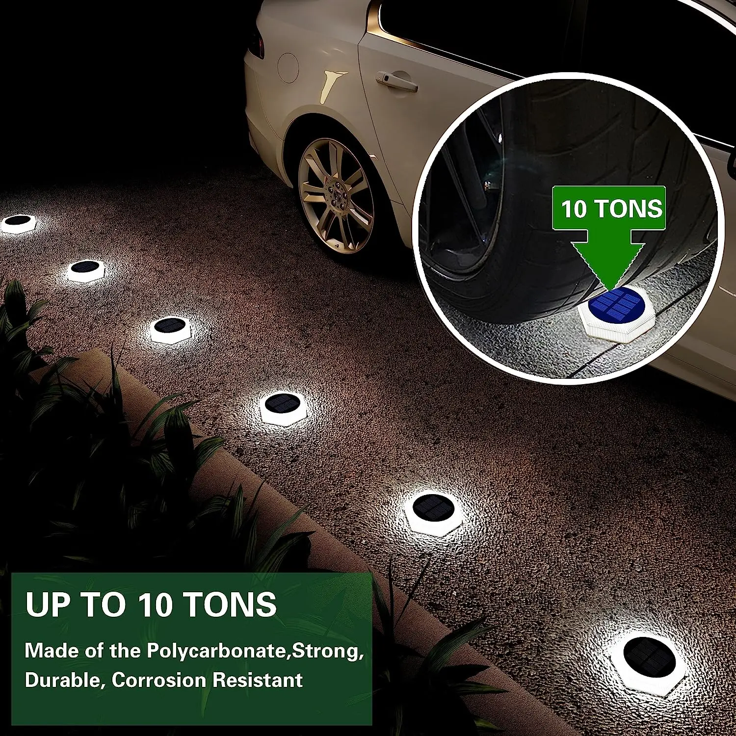 Промо-акция Беспроводные водонепроницаемые садовые светильники для забора на солнечной батарее Уличные светодиодные ступеньки освещение патио лестничная Солнечная лампа