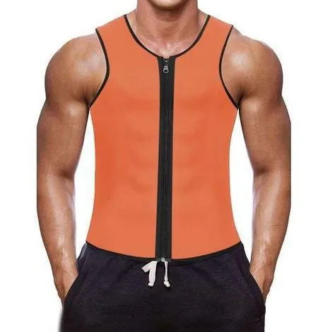 Workout Tank Top Men Slimming Body Shaper Neoprene Sweat Vest