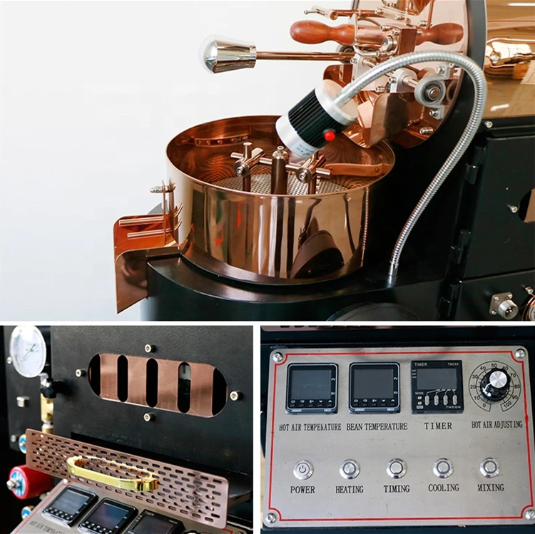 Заводская цена Электрический автоматический коммерческий бытовой аппарат для обжарки кофейных зерен машина