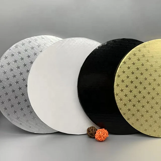 Пользовательский утолщенный барабан для торта, круглые квадратные доски для торта из серебряной фольги