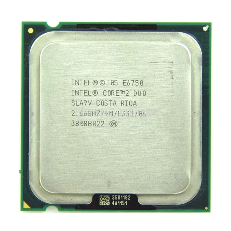 For Intel Core 2 Duo cpu Processor E6750 4M Cache, 2.66 GHz, 1333 MHz FSB Socket 775