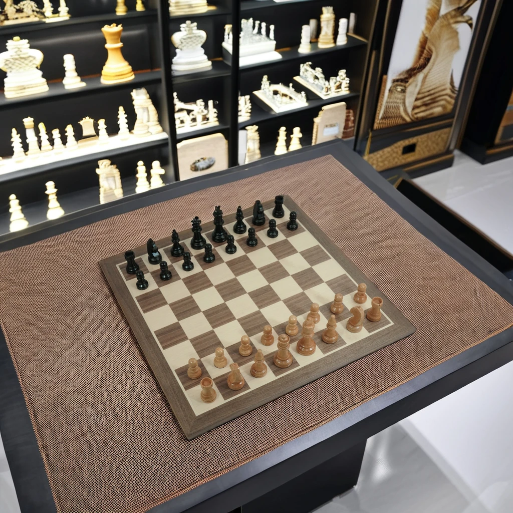2024 ручной работы роскошная шахматная плоская доска для взрослых и детей набор деревянных шахматных настольных игр