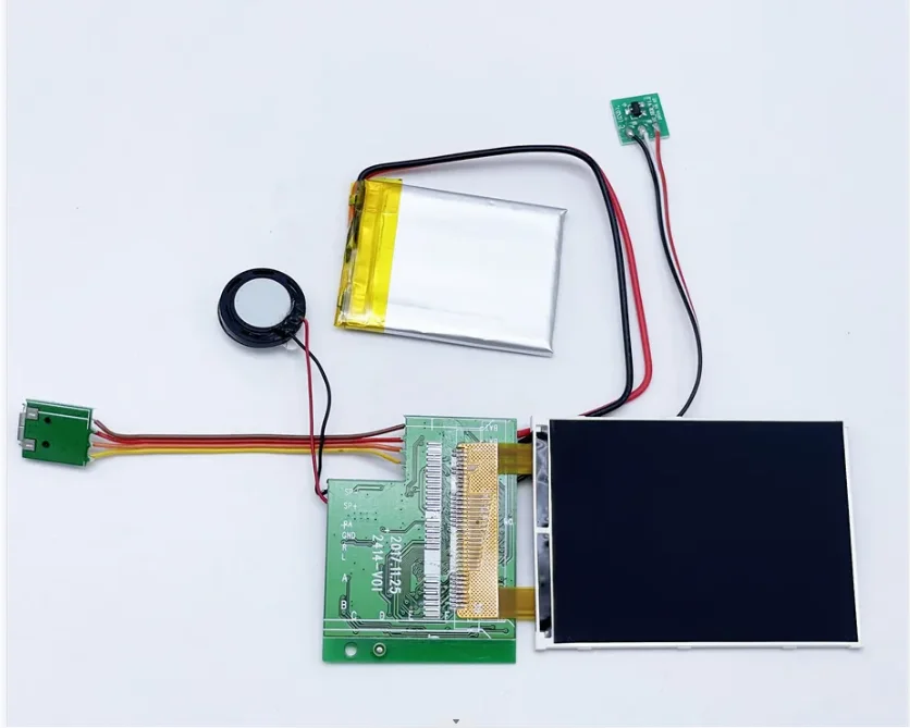 Custom advertising switch music greeting bulk lcd screen brochure card 7 inch video player module