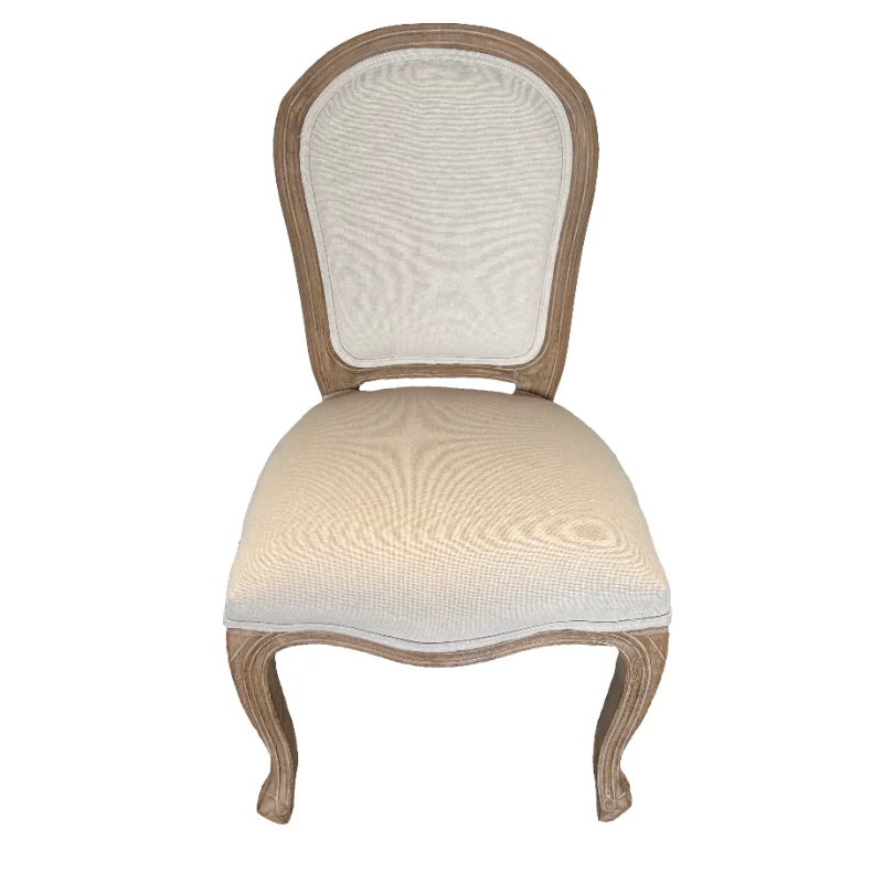 LUS-B003 Classic and Popular Louis Chair for Wedding Events Featuring Stackable Fabric Upholstery in the Timeless Louis XV Style