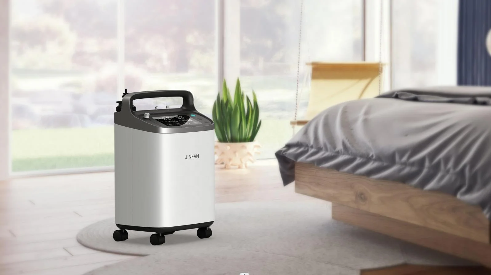 2024 hot selling Yide 5 Liter Medical Oxygen Concentrator with High-flow pure copper oil-free compressor