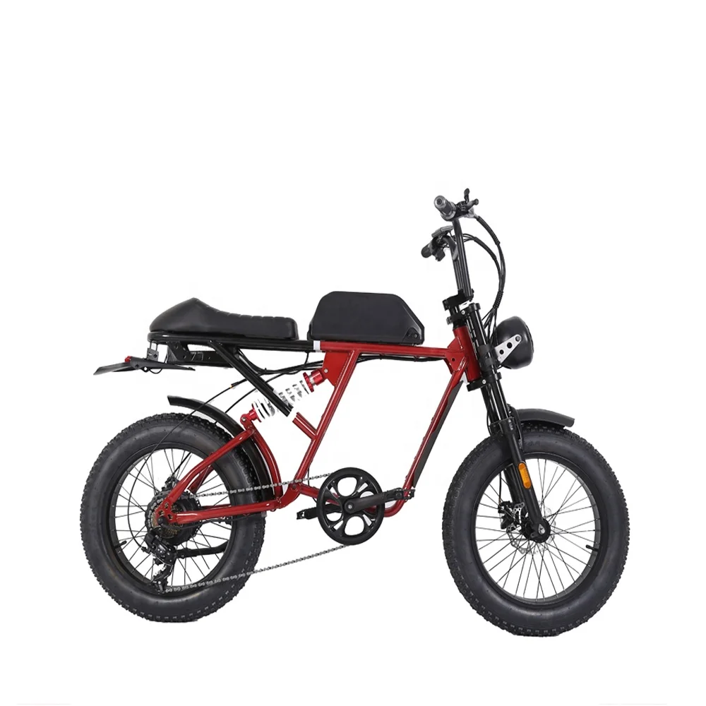 2022 Most Popular 20Inch Chinese Road Long Range Fat Tire Folding Mountain City Dirt Electric Bike