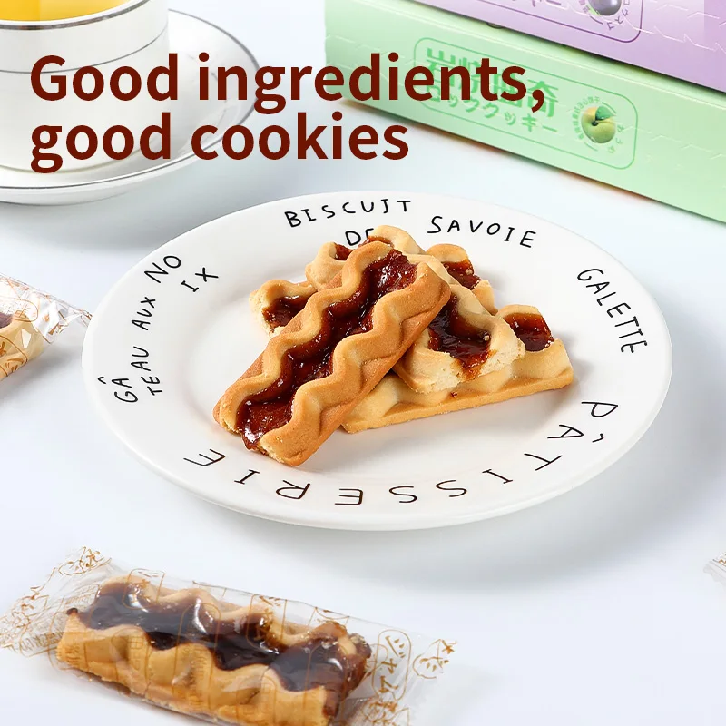 Famous Product from Malaysia fruit jam filled sandwich biscuits cookie cartridge packaging cookies 105g/box