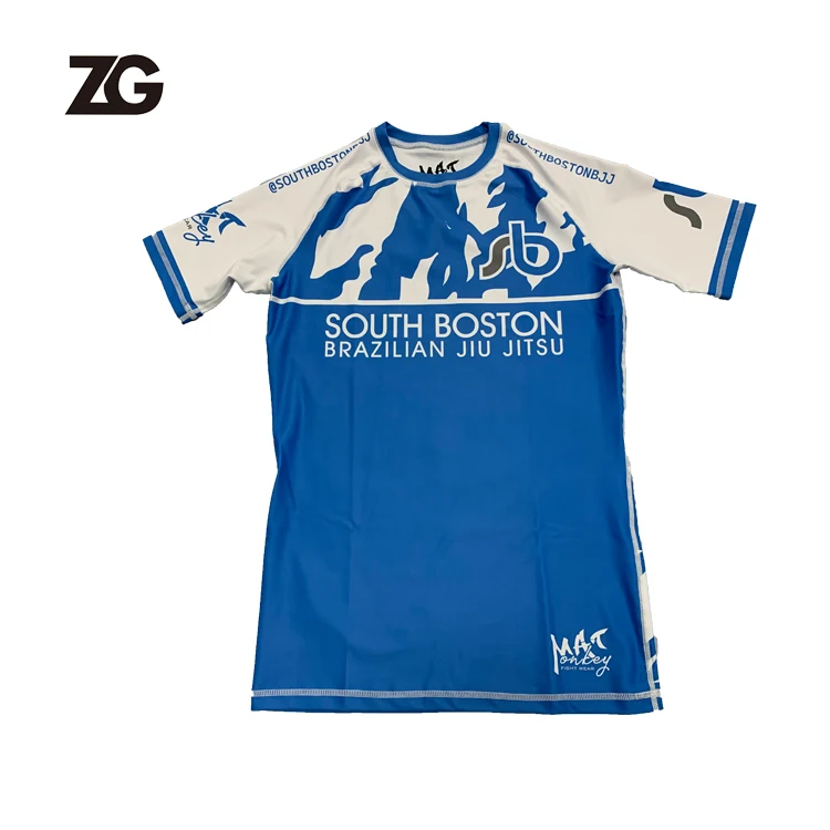 Martial Arts Wear Custom Quick Drying Men Bjj Rash Guard Grappling/Boxing Fight Shorts