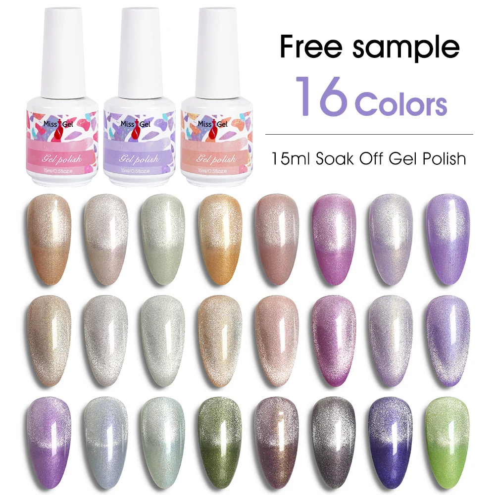 Missgel New Arrivals Nail Gel Set 16 Colors Wholesale 15Ml Soak Off Gel Nail Polish Set