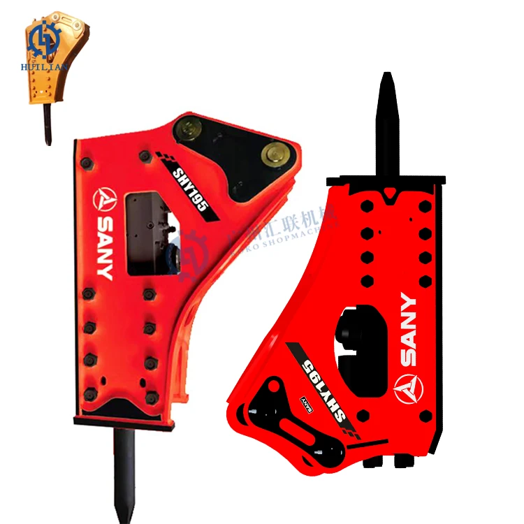 Mini Hydraulic Hammer For Sany SY75C SY215C SY485H SY16C SY35U SY35U 10 SY55C SY55U SY60C SY70C Excavator