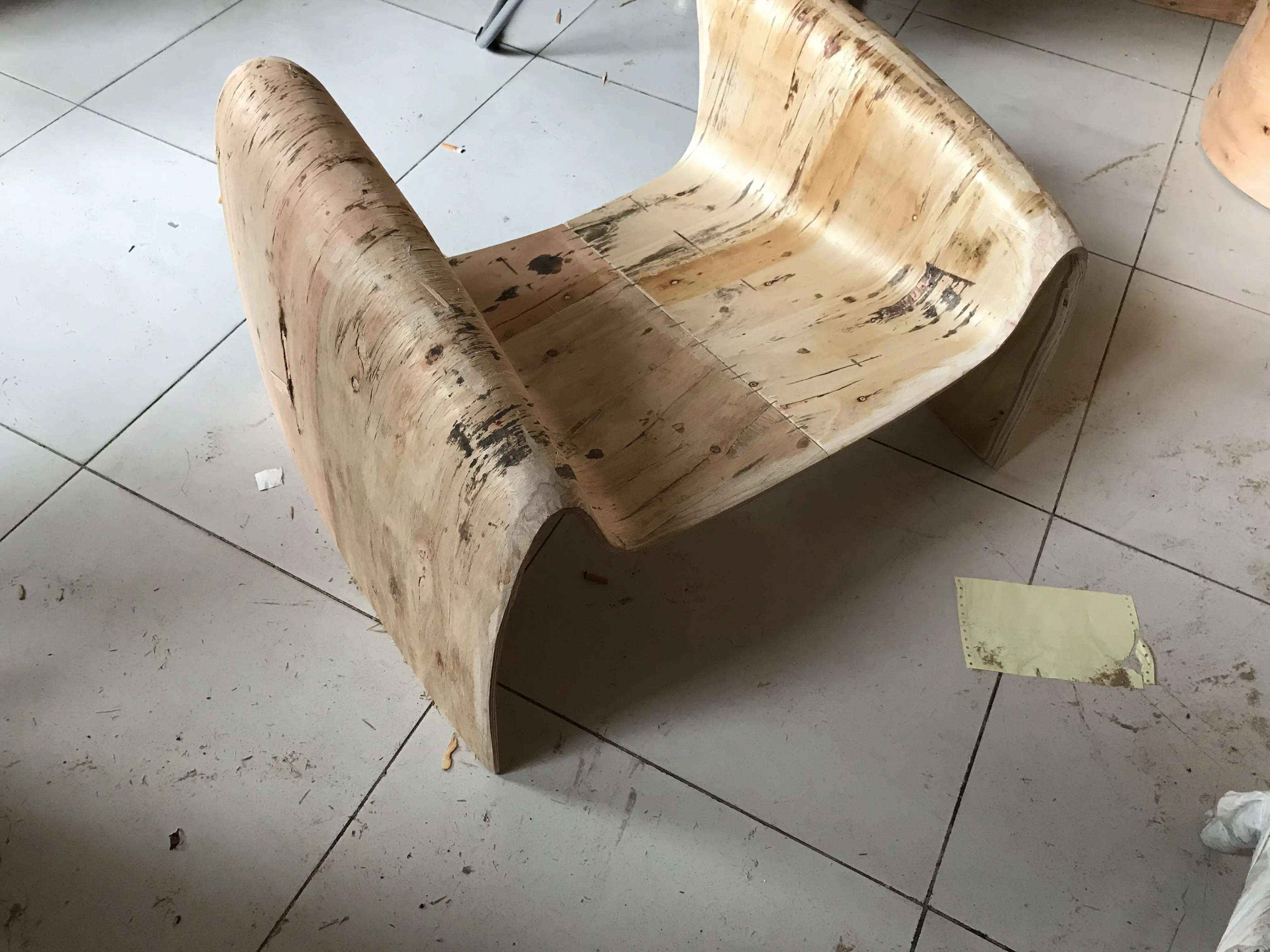 Foshan Factory RZS   modern  Chair wood frame Molded Plywood for living room single sofa parts