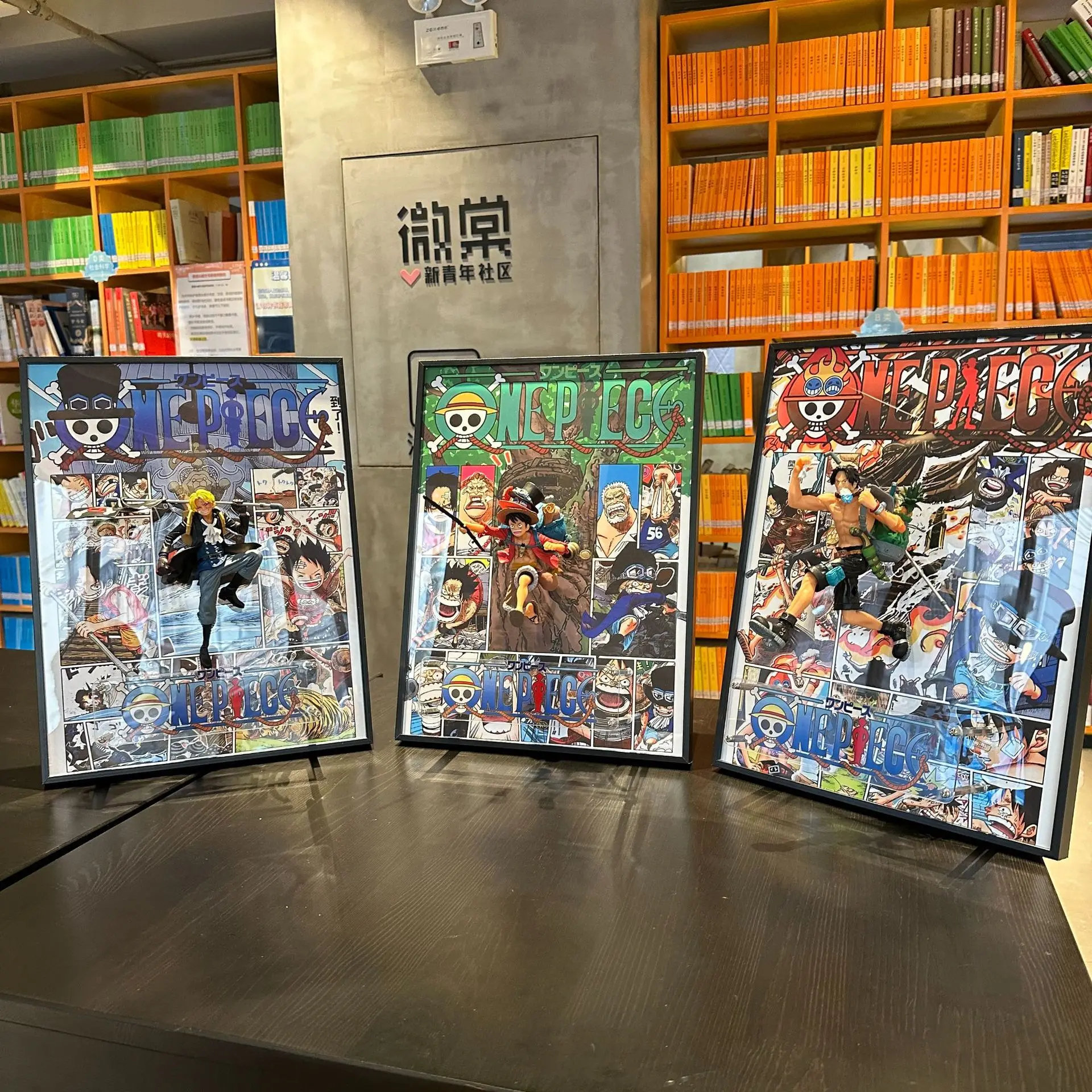 One Pieces Anime Figure Creative Design Painting Best Gift For Boy And Girl Desktop ornament
