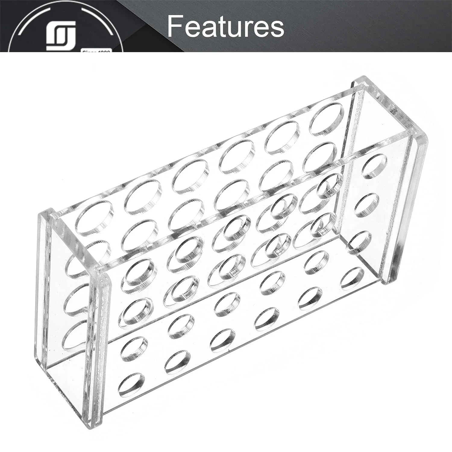 Прозрачный акриловый держатель для испытательной трубки, стойка, держатель для центрифуги, подставка из перспекса для лабораторного держателя