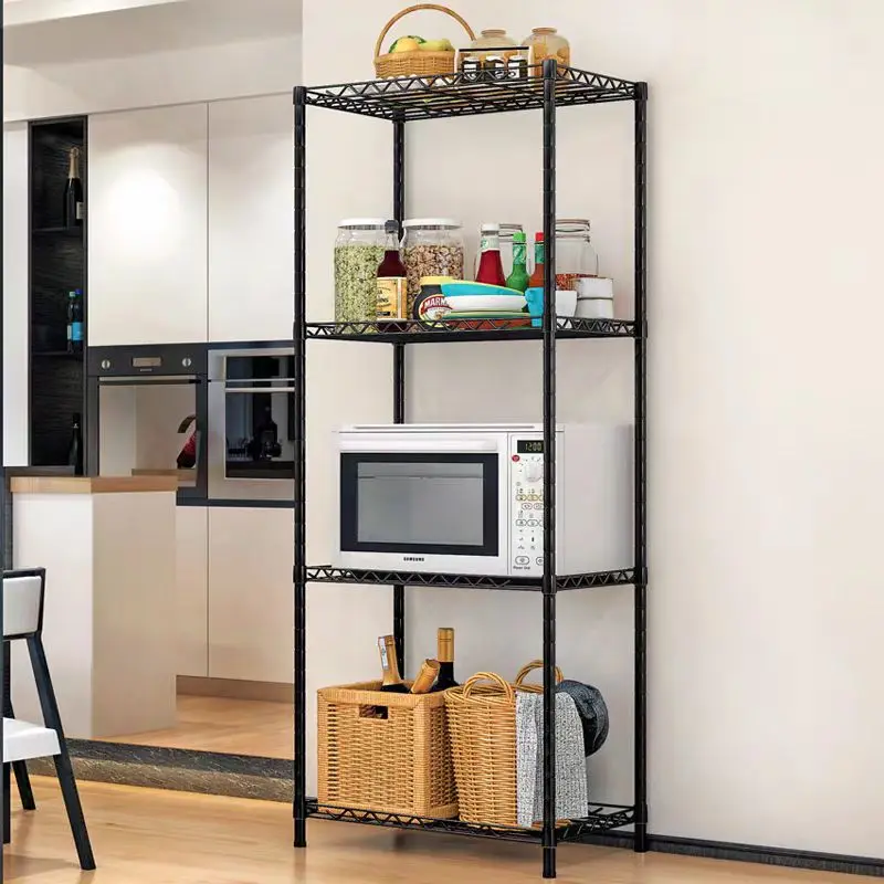 54*35*118CM Kitchen Rack Multi-functional metal  Storage Rack Bedroom Living Room Storage Holders