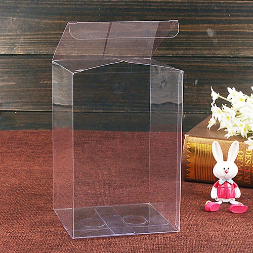 Momei Transparent Pet Acetate Box Custom DIY Flower Decoration Transparent Pvc Plastic Box For Wedding Souvenirs