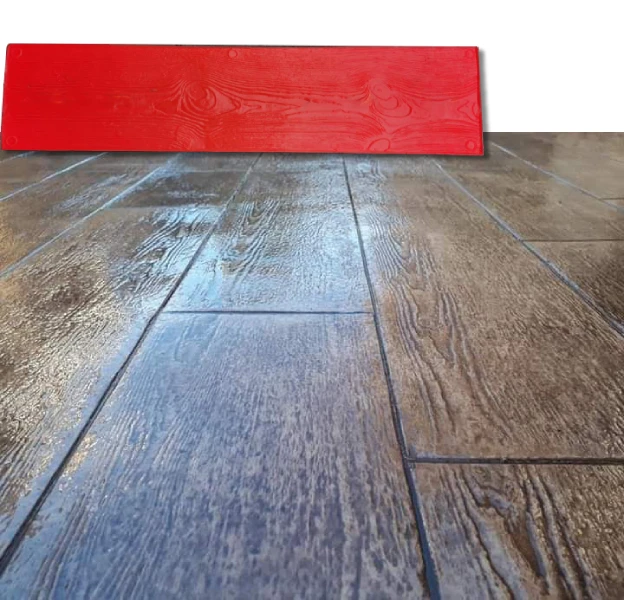 Wood Texture Concrete Stamp Mold Rubber Concrete Stamp Mat for Floor