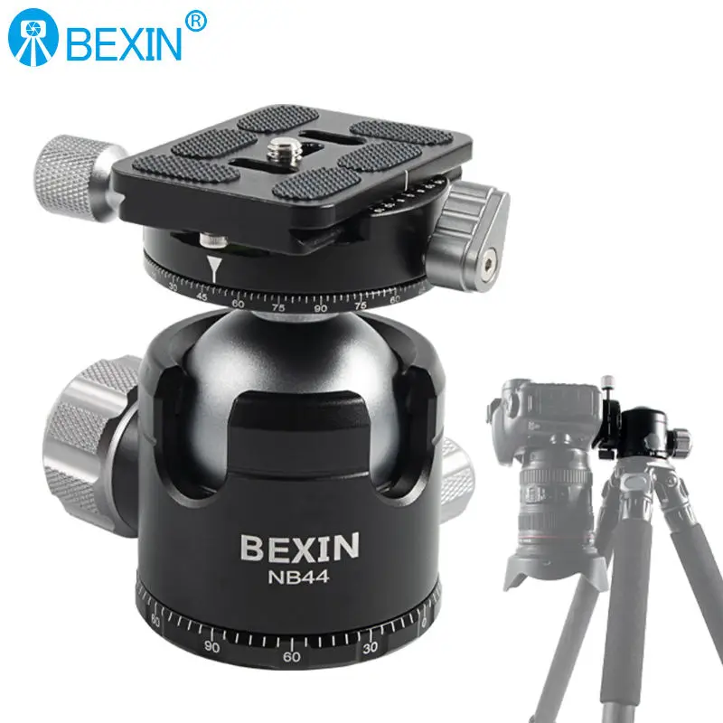 Camera Accessories Single Panning Low Profile Design Camera Ball Head Aluminum Large Panoramic Tripod Ball Head