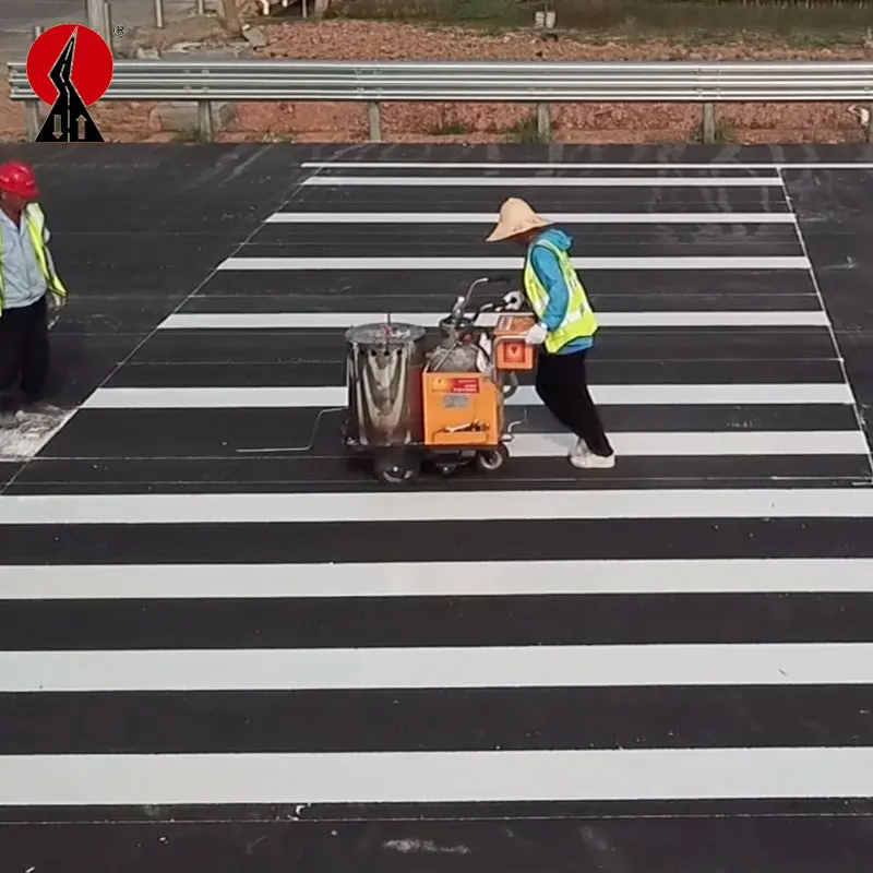 Smooth and Pretty Road Line Thermoplastic Road Marking Machine With high-Precision Cast Iron hopper