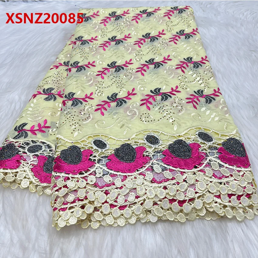 Material Rhinestone swiss cotton fabric For Sewing Men Wedding Party Dresses