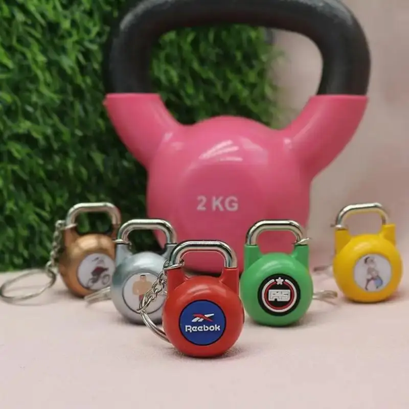 Adjustable Kettlebell Russian Custom Business Designer  12-32kg Custom Strong Muscle Animal Kettlebell Fitness Keychain