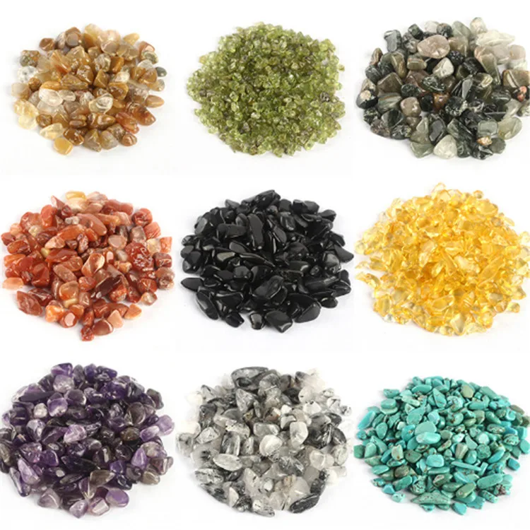 Hot sale good polished  mixed material Crystal Gravel Stone crystal chips