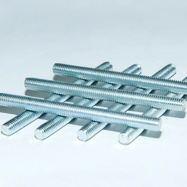 High Quality Metric Threaded Rods M2 M12 Galvanized DIN975 Bag Plain Silver OEM Customized Steel Heavy Building Time Surface Pcs