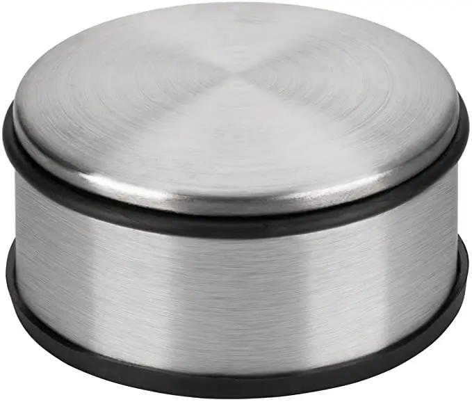 4-Piece Set Heavy Duty Stainless Steel Door Stopper  with bump & fluorescent ring & Gift cylinder bucket packing