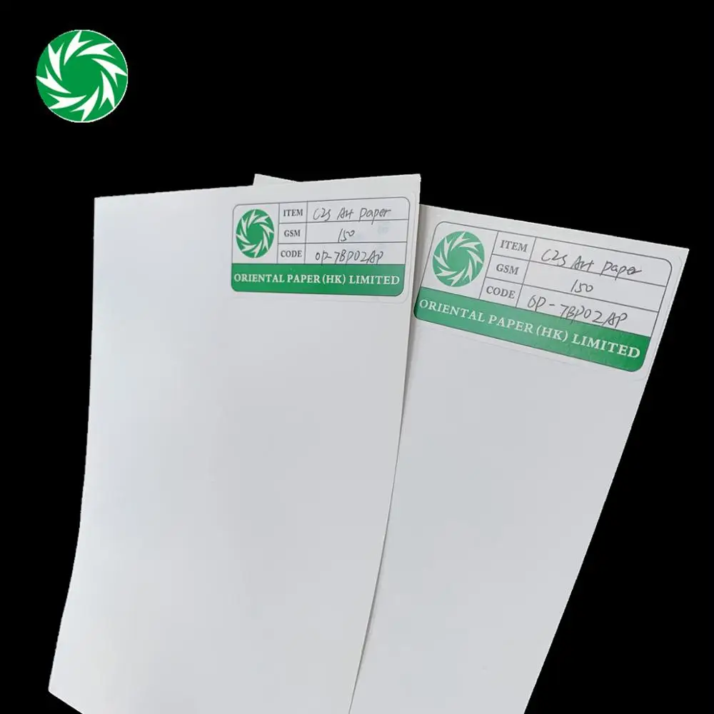 whireness cardboard 100gsm c2s art paper in sheets