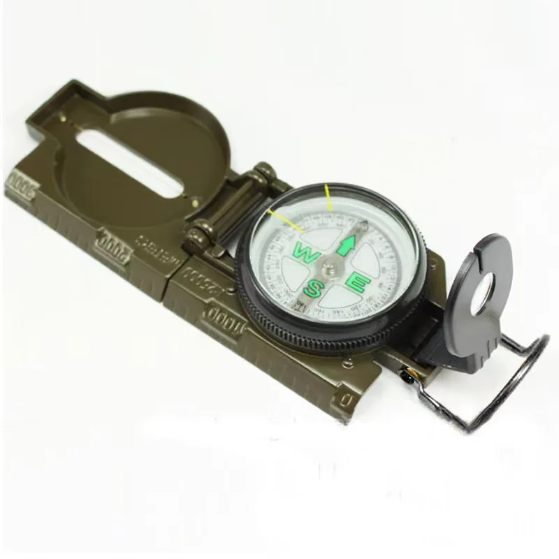 Outdoor Car climbing riding camping survival compass plastic case Liquid Filled Lensatic Compass for aiming on land and water