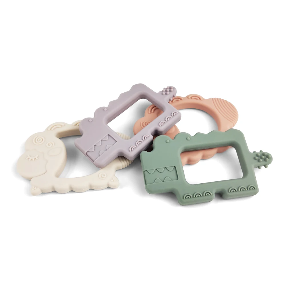 Детский силиконовый Прорезыватель для зубов в виде овец крокодила