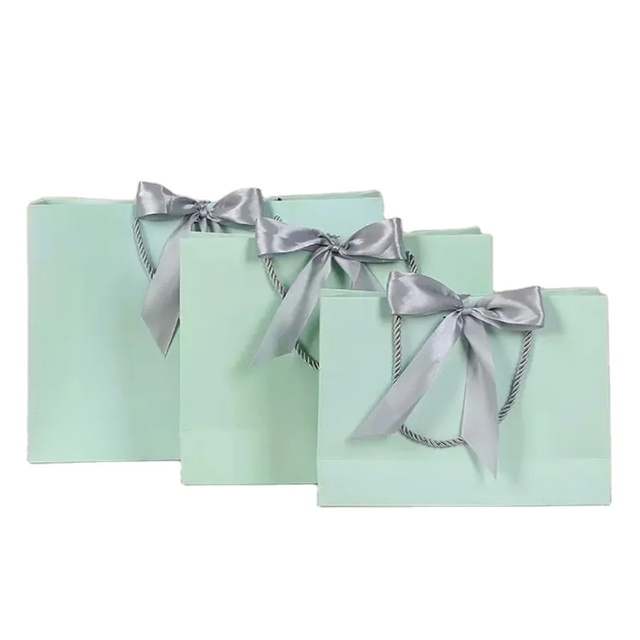 Реклама на заказ Крафтовая белая серебряная дверь подарок маленькая Роскошная Подарочная бумажная сумка для