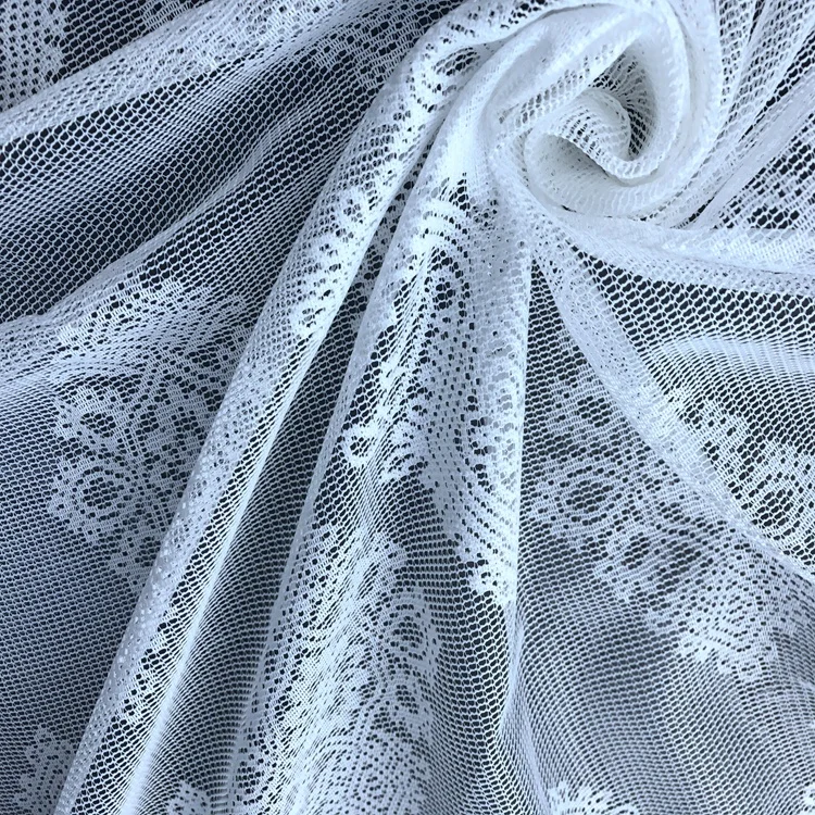 Most Popular  lace curtain fabric  for window and curtain